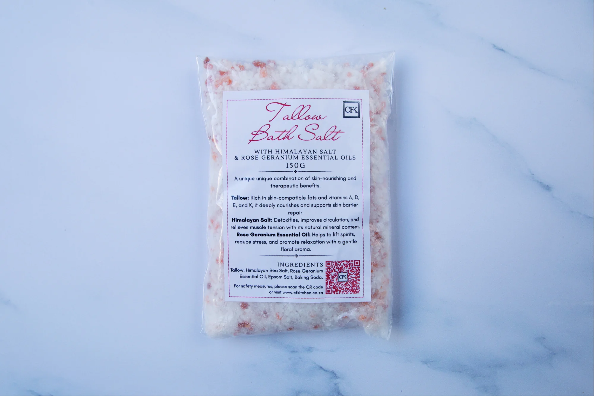 Bath Salt – Himalayan Salt & Rose Geranium