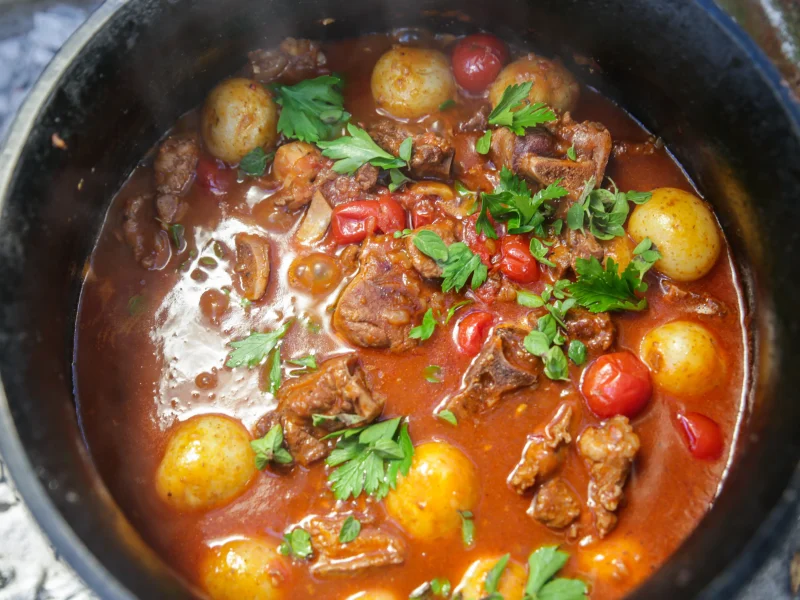 Tomato Bredie Potjie