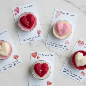 Valentine's Day Tea Light Card Candle
