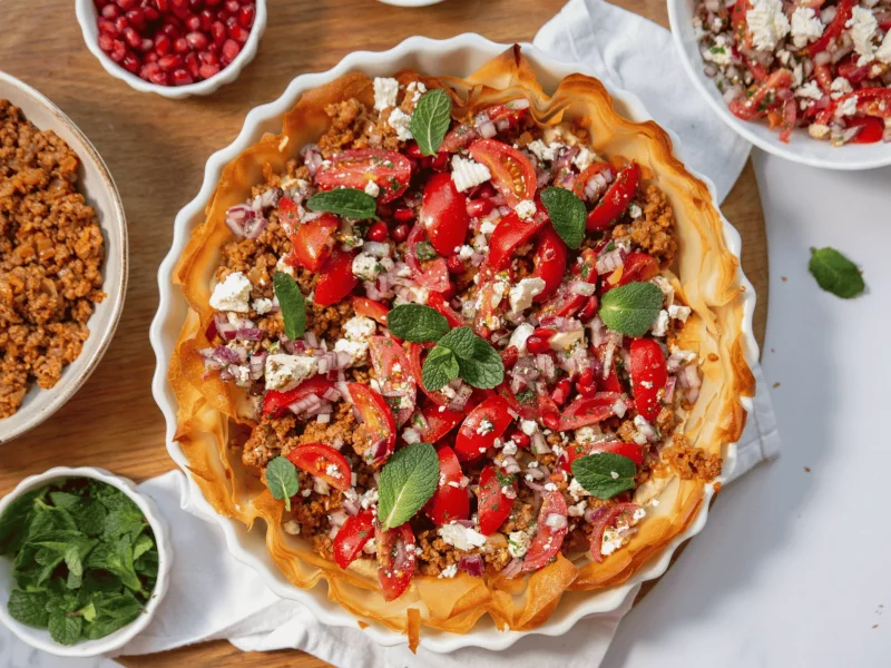 MIDDLE EASTERN LAMB TART